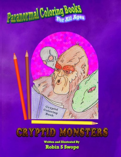 Paranormal Coloring Books Cryptid Monsters