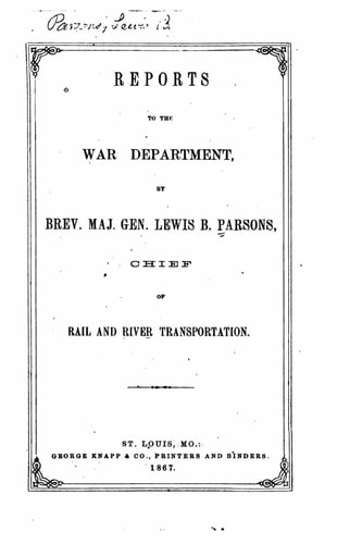 Reports to the War Department