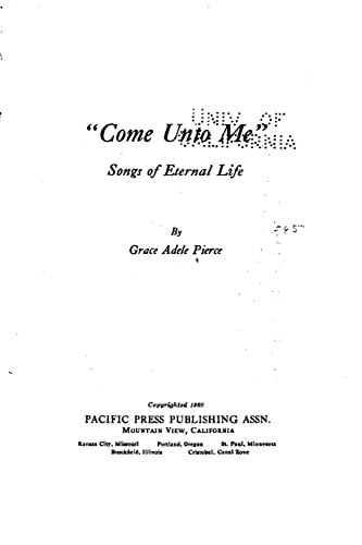 Come Unto Me, Songs of Eternal Life