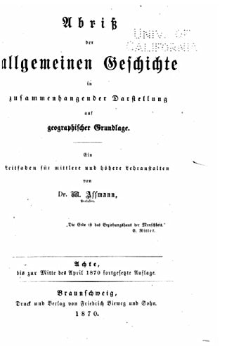 Abriss Der Allgemeinen Geschichte
