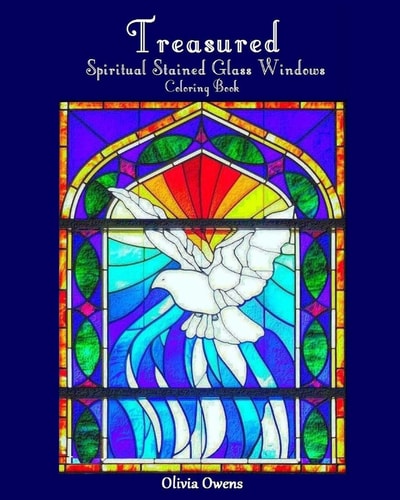 Treasured Spiritual Stained Glass Windows Coloring Book