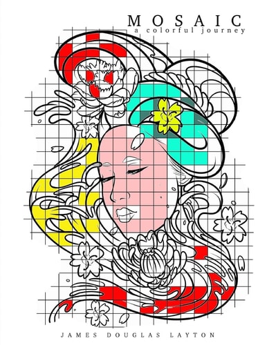 Mosaic A Colorful Journey Coloring Book For Adults