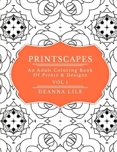 Printscapes An Adult Coloring Book Of Prints & Designs