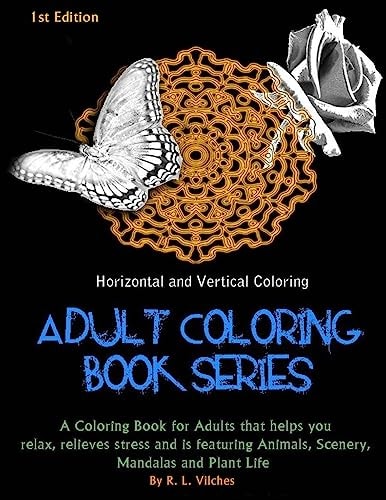 Horizontal and Vertical Coloring Adult Coloring Book Series