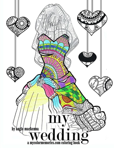 My Wedding Coloring Book Adult Coloring Book, Engagement Gifts, and Wedding Gifts