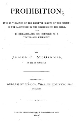 Prohibition, It Is in Violation of the Reserved Rights of the Citizen
