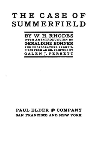 The Case of Summerfield