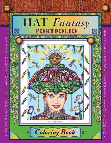 Hat Fantasy Portfolio Coloring Book