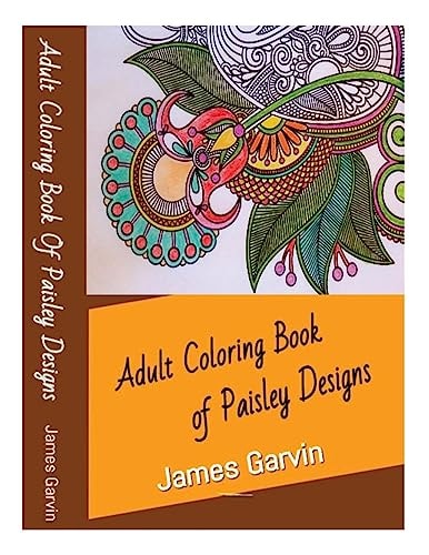 Adult Coloring Book of Paisley Designs A Collection of Spectacular Paisley Designs