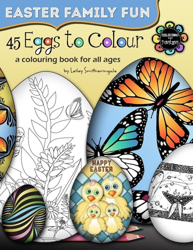 45 Eggs to Colour - Easter Colouring - Easter Family Fun