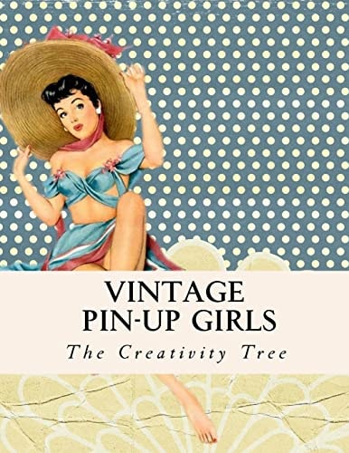Vintage Pin-Up Girls Adult Coloring Book