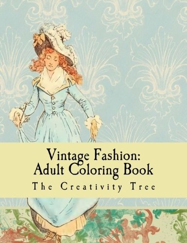 Vintage Fashion Adult Coloring Book