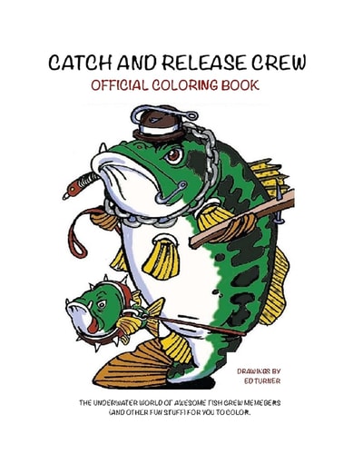 Catch and Release Crew Official Coloring Book Includes Some of the Coolest Fish to Color