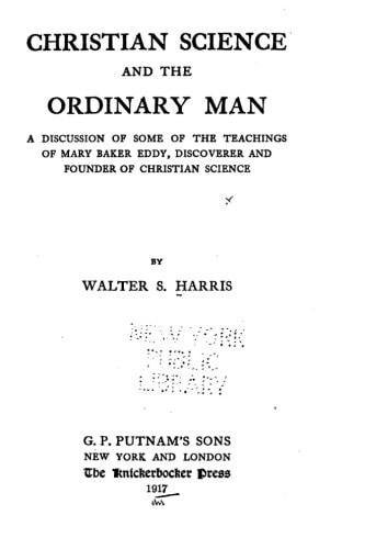 Christian Science and the Ordinary Man