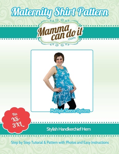 Maternity Shirt Pattern - Handkerchief Hem