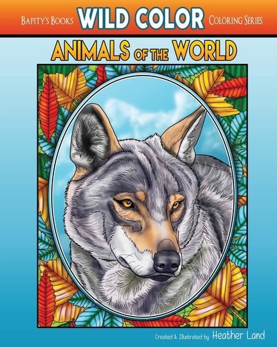 Animals of the World Adult Coloring Book