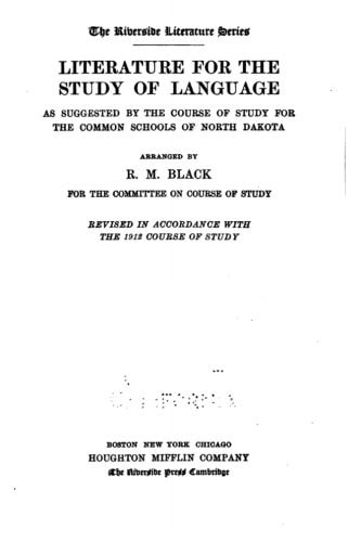 Literature for the Study of Language