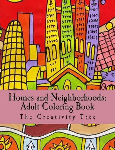 Homes & Neighborhoods Adult Coloring Book