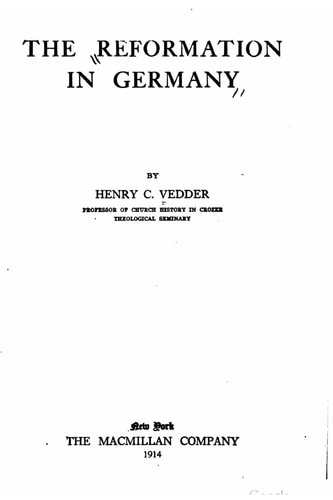 The Reformation in Germany