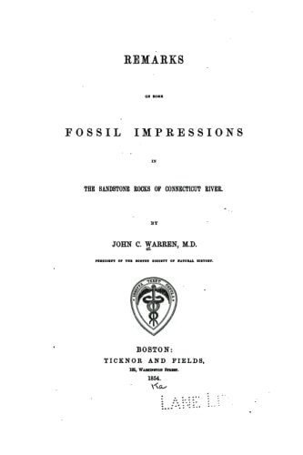 Remarks on Some Fossil Impressions in the Sandstone Rocks of Connecticut River