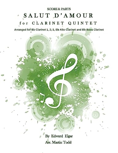 Salut D'Amour for Clarinet Quintet Score and Parts