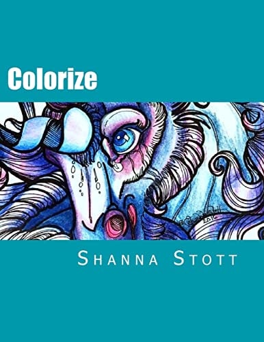 Colorize Adult Fantasy Coloring Book