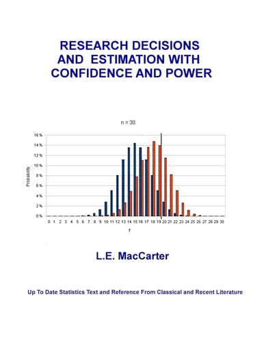 Research Decisions and Estimation With Confidence and Power Up To Date Text and Reference From Classical and Recent Literature