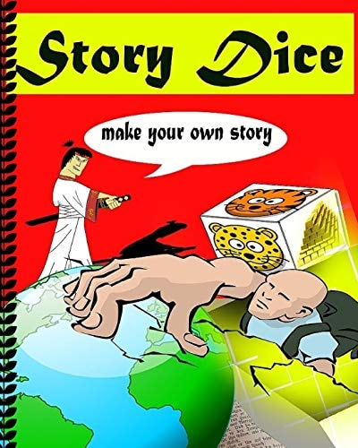 Story Dice Let's Cut Paper Or Tear Up This Book to Make Your Own Story Game(Dice Game For Kids), (120 Pictures,20 Dices)