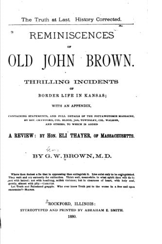 Reminiscences of Old John Brown