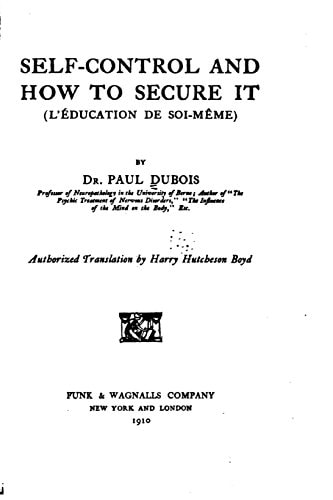 Self-Control and How to Secure It