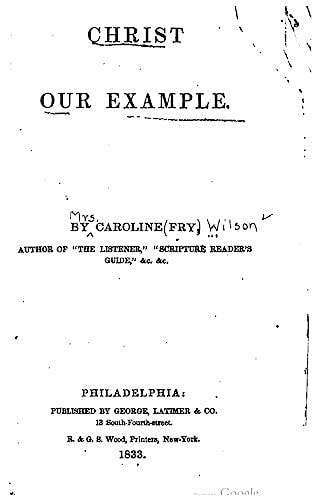 Christ Our Example