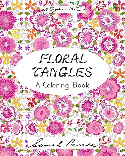 Floral Tangles A Coloring Book