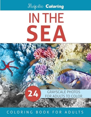 In The Sea Grayscale Photo Coloring for Adults