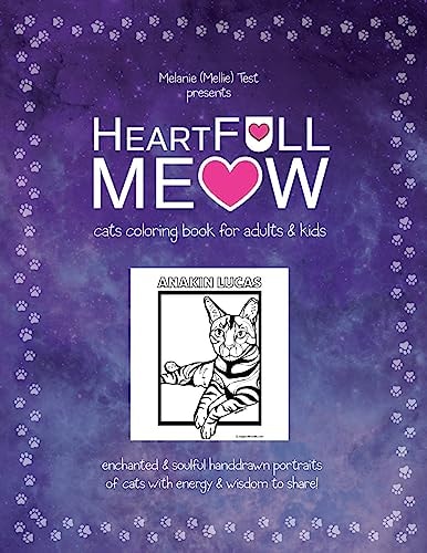 HeartFULL Meow: Cats Coloring Book for Adults and Kids An Enchanted Cats Coloring Book for Adults and Kids!