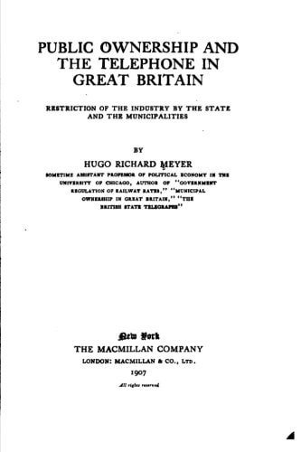 Public Ownership and the Telephone in Great Britain