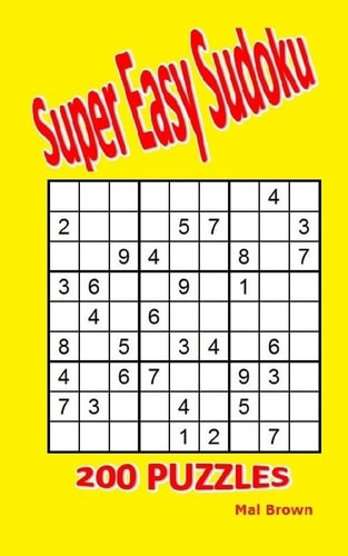Super Easy Sudoku 200 Puzzles