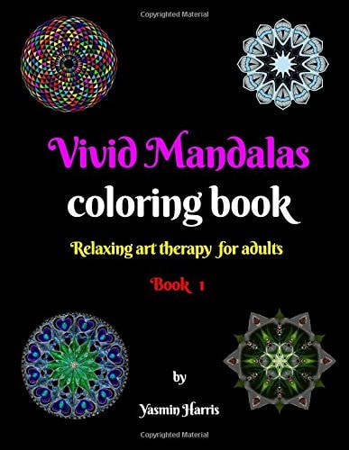 Vivid Mandalas Adult Coloring Book