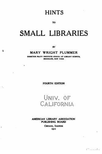 Hints to Small Libraries