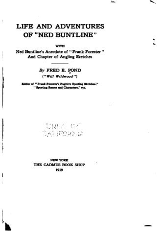 Life and Adventures of 'Ned Buntline'