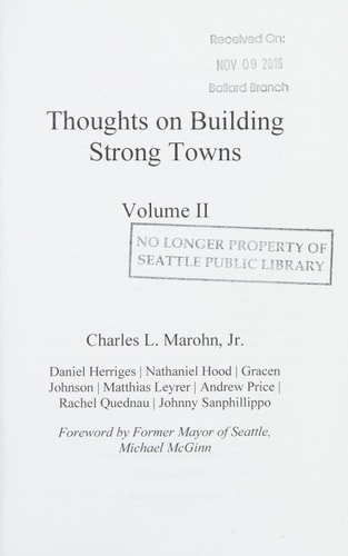 Thoughts on Building Strong Towns
