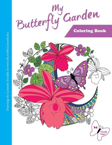 My Butterfly Garden Adult Coloring Book