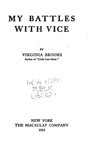 My Battles with Vice