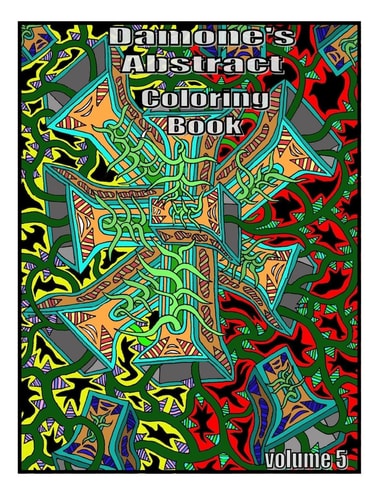Damones Abstract Coloring Book 5 Adult Coloring Book