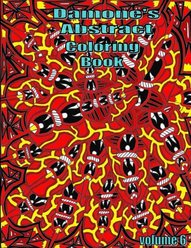 Damones Abstract Coloring Book 6 Adult Coloring Book