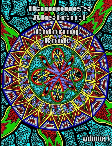 Damones Abstract Coloring Book 7 Adult Coloring Book