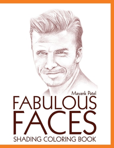 Fabulous Faces, Shading and Coloring Book