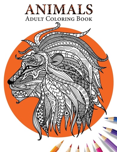 Animals Adult Coloring Book