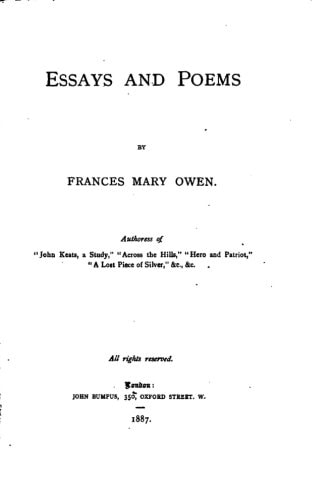 Essays and Poems