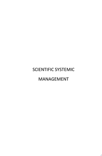 Scientific Systemic Management Fundamental Concepts. Training Digital Manual Using a Law of Nature, Chess Vs. Computer and Pictured Grand Masters Games. Lessons of Rapid Chess and Effective Thinking