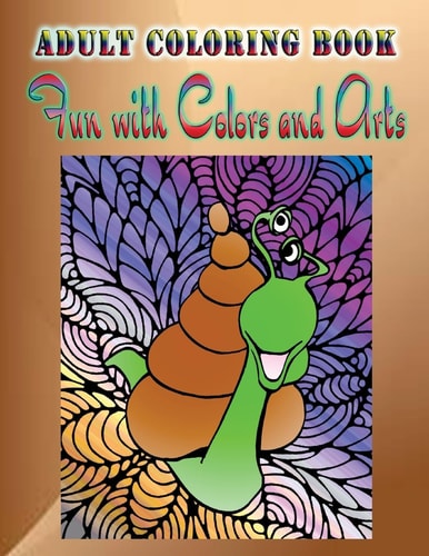 Adult Coloring Book Fun with Colors and Arts Mandala Coloring Book